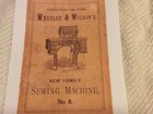 Copy Of An Original Manual For Wheeler And Wilson No 8 Sewing Machine 16 Pages