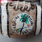 Hand Painted Coconut Football Official Kaui Hawaii Brown Man Cave Hand Done 10 5