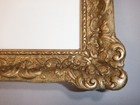 Antique Ornate Gold Gilt Picture Frame  With Glass  8  X 11 1 8    With Glass