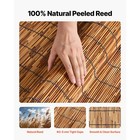 Uimoso Natural Reed Fence Panels 4 Ft X 16 4 Ft  3 Pack Privacy Screen Rolls