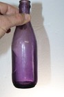 Antique Purple Soda Bottle   7 3 4  