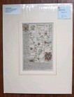 Antique Road Map C1720 Owen   Bowen Thetford To King s Lyn Suffolk Norfolk Eng
