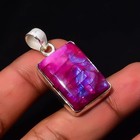 Rainbow Moonstone Gemstone 925 Sterling Silver Handmade Pendant Jewelry Gift For