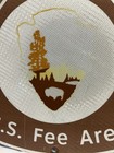 Vintage Original National Park Service Fee Area Metal Sign