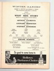 Playbill West Side Story January 1958 Carol Lawrence Chita Rivera Winter Garden