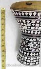  1pcs Large Egyptian Wooden Tabla Drum Doumbek Goat Skin Inlaid Handmade 11  