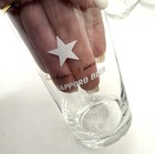 New In Box Sapporo White Star Gold Rimmed Beer Glasses Approx 9 8 Oz Japan Set 6