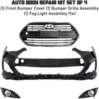 Front Bumper Cover   Grille Assembly Kit For 2013-2016 Hyundai Veloster Turbo