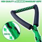 25ft Floating Wake Surf Ropes And Handle  4 Sections Adjustable Surf Tow Rope