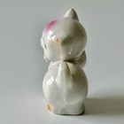 Vintage Porcelain Siamese Cat Kitty Figurine Glossy Finish Mid-century 1950-1970