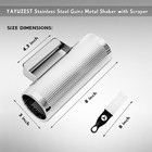 Guiro Instrument Stainless Steel Guiro 8  3  Professional Metal Shake training  