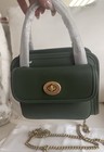 The Coach Originals Glovetanned Leather Mini Safari Tote Nwt Hunter Green