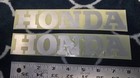  2x  Authentic Vintage Honda Vinyl Decal Sticker Reflective Motorcycle Diecut