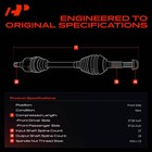 Front Cv Axle Shaft Assembly For Nissan Models