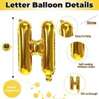 40 Inch Gold Home Balloon Letters For Housewarming Party Gold - Home