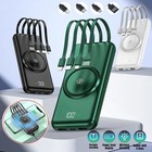 900000mah Portable Wireless Charger 4 Cables Power Bank Backup External Battery