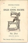 Singer 29-4 Sewing Machine Manual - Loop Binding - Tough Covered - Full Color 