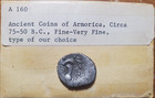 Celtic Gaul Coriosolites Ancient France 75-50 Bc Celts Silver Stater  F-vf