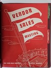 Coca-cola 1940 s Employee Burgundy Youth Market Plan Book Vendor Sales Meeting