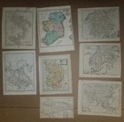 Lot Of 20 Antique Maps- Copper Engravings- Mid 1700s - 1810