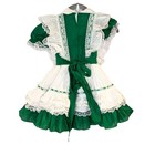 Vintage Green Full Circle Ruffled Lace Party Dress Girls Sz 5 Aurora   s Creations