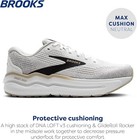 Brooks Men   s Ghost Max 2 Running Shoes  White pelican oyster