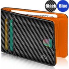 Men s Slim Wallet With Money Clip Rfid Blocking Bifold Credit Card Slot Holder