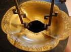 Antique Huge Chinese Bronze Incense Burner Temple Censer Brazier Embossed Unique