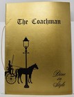 1960s The Coachman Restaurant Menu Houston Texas