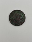 1842 Coronet Braided Hair Large Cent Large Date Type Coin Holed And Corroded