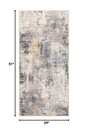 Lahome Modern Abstract Gray Bathroom Runner Rug  2x4 3 Washable Laundry Room    