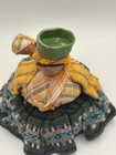 Vintage Folk Art Woman Baby Pincushion Doll Handmade Textile Sewing Collectible