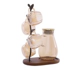 New 1 5l Borosilicate Glass Water Pitcher Set For Cold hot Water With Cups rack