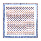 Men s 100 silk Twill Handkerchief Denim Color Orange Pocket Square 30cm 11 8in