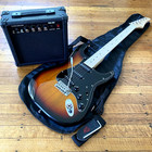 Full-size Sunburst Electric Guitar Starter Package With 20-watt Amp  And More