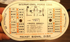 Vintage 1940s Boy Scout Pocket Signal Disk   Holder Sleeve Bsa With A 1914 Date