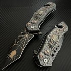 8 5    Black Spider Tactical Spring Assisted Open Blade Folding Pocket Knife