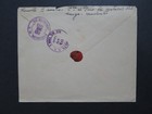 Uruguay 1955 Stampless Cover To Usa W  Foreign Registered Label - Z8124