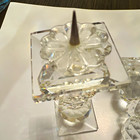 Vintage Pair Of Swarovski Crystal Candle Holders - Model 7600 Nr 109 Retired