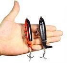 2pak Fishing Lures Bait Whopper Plopper Topwater Floating Rotating Tail For Bass
