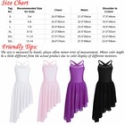 Girls Cutout Back Lyrical Dance Dress Irregular High-low Skirt Dancing Costumes