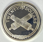 1985 Elizabeth Ii British Virgin Islands  20 Silver Coin