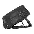 Laptop Usb Cooling Pad Dual 14cm Led Fan 1450rpm Air Cooler Stand Riser Mat Base