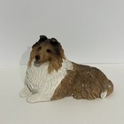 Collie Dog Sandicast 10  Figurine Signed Sandra Brue 1984