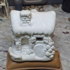 Ceramic Bisque  Ready To Paint  here Comes Santa Clause  House