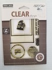 Lot Of 6 Hero Art Poly Clear   Clings  Rubber Stamp Sets  christmas  Messages   
