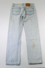 Vtg Levis 501 Light Blue Distressed 29w 30l Made In Usa