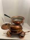 Wow vintage Copper 6 Piece Set  Chafing Dish With Stand