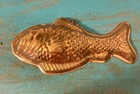 Vintage Copper Patina Fish Baking Mold Cake Pan Wall Hanging Kitchen Decor 