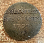 1722h 6 Deniers French Colonial